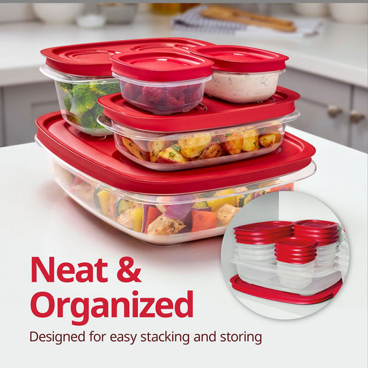 EasyStore Food Storage Containers, 2-pack Rectangle - US 52971