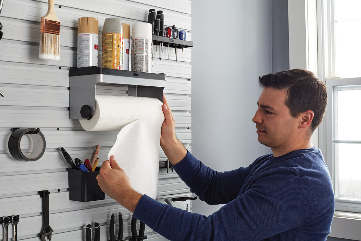 FastTrack® Wall Garage Paper Towel Holder - US 12832