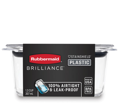 Brilliance™ Small Food Storage Container, 1.3 Cup, Rectangle - US 28110