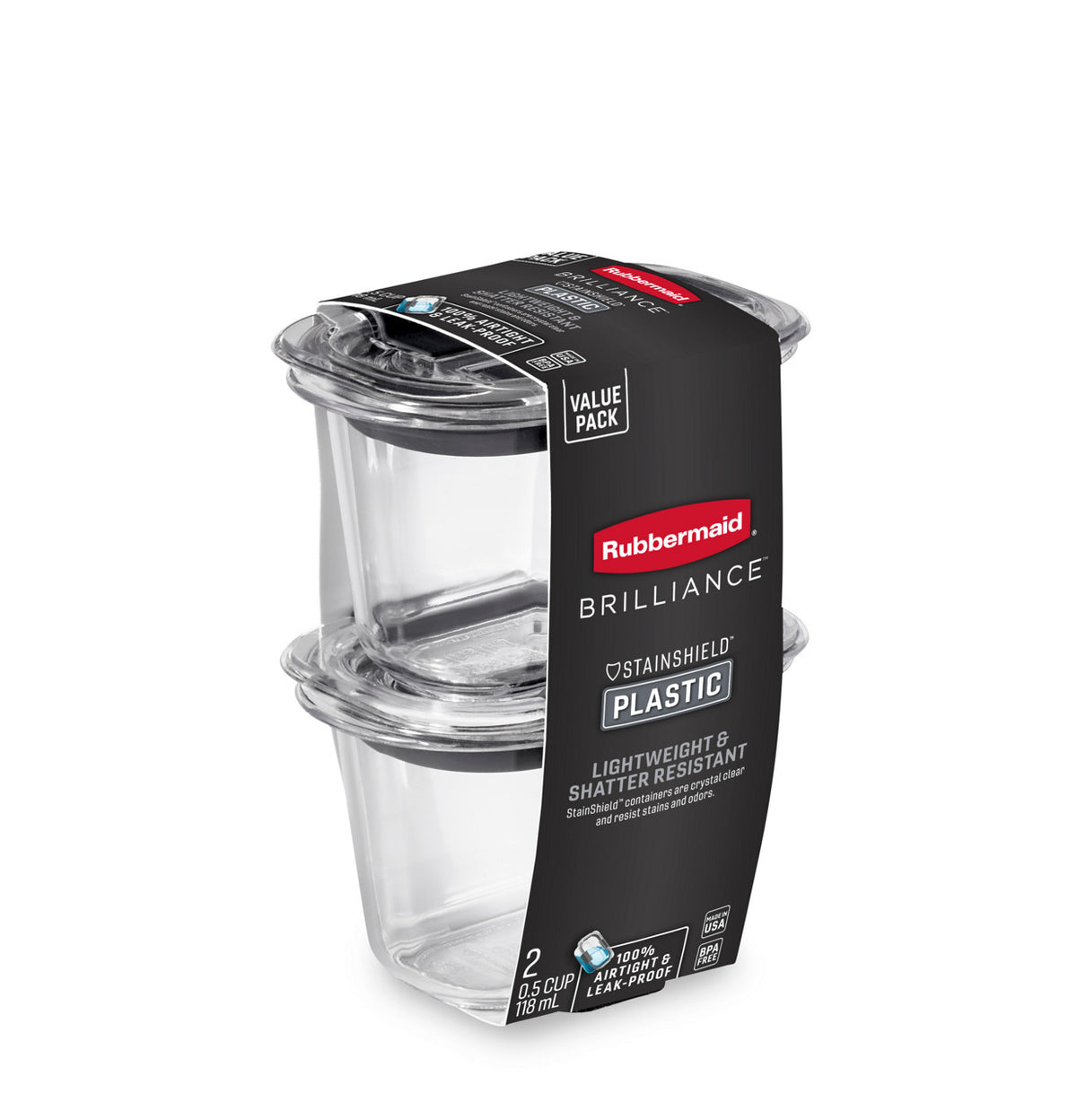 Brilliance™ Small Food Storage Containers, Rectangle - US 91497