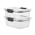 Brilliance™ Medium Food Storage Containers, Rectangle - US 07926