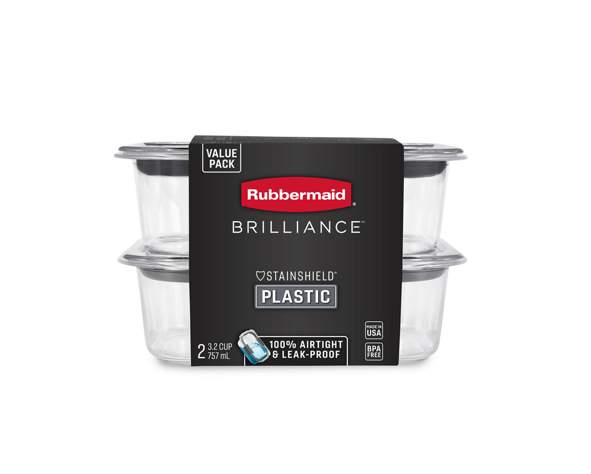 Brilliance™ Medium Food Storage Containers, Rectangle - US 07926