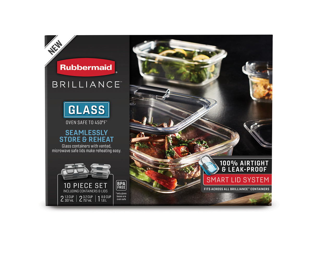 Brilliance™ Glass Food Storage Container Set - US 49508