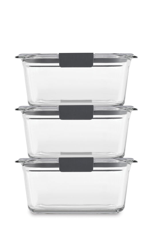 Brilliance™ Glass Food Storage Container, Medium Rectangular Set - US 58144