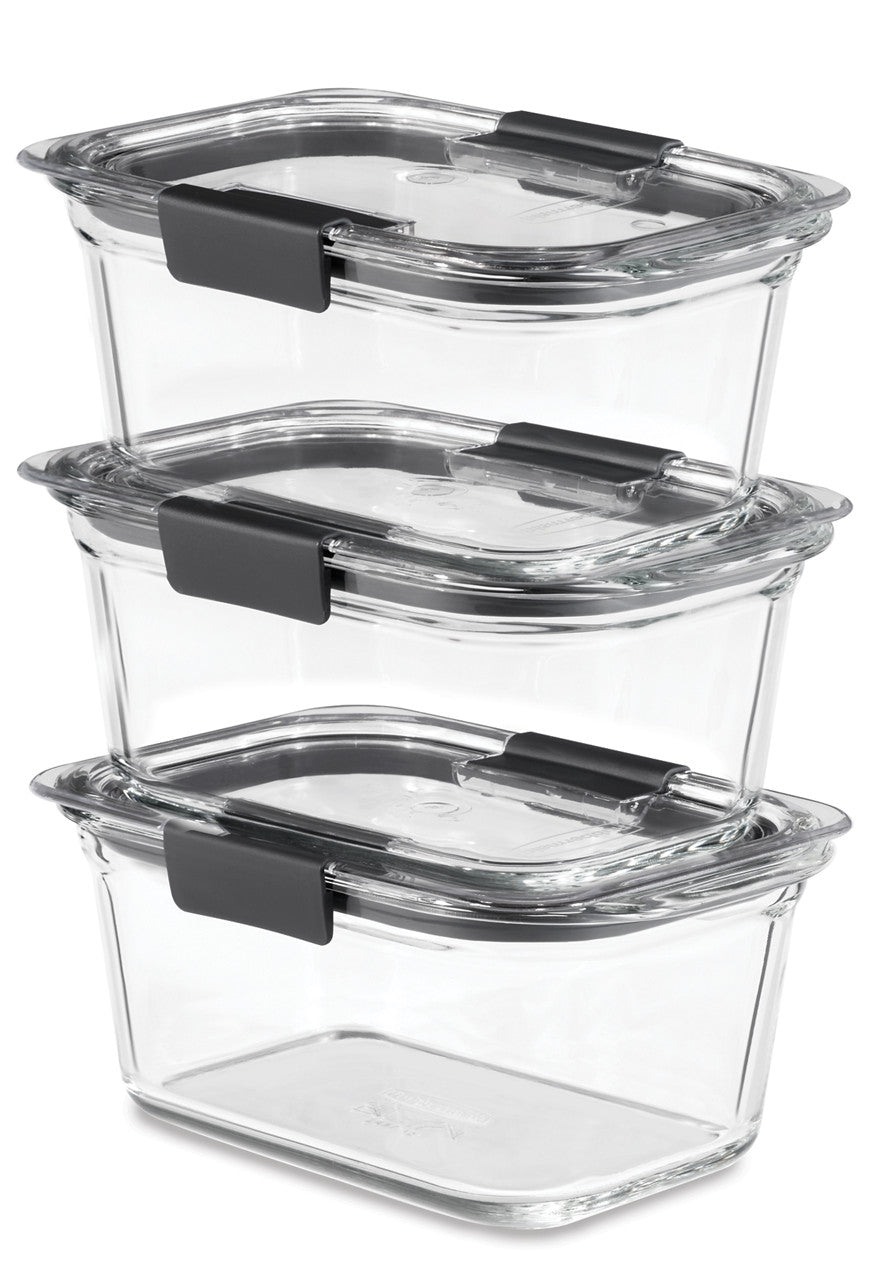 Brilliance™ Glass Food Storage Container, Medium Rectangular Set - US 58144