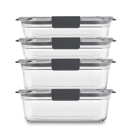 Brilliance™ Glass Food Storage Container, Medium Rectangular Set - US 60545