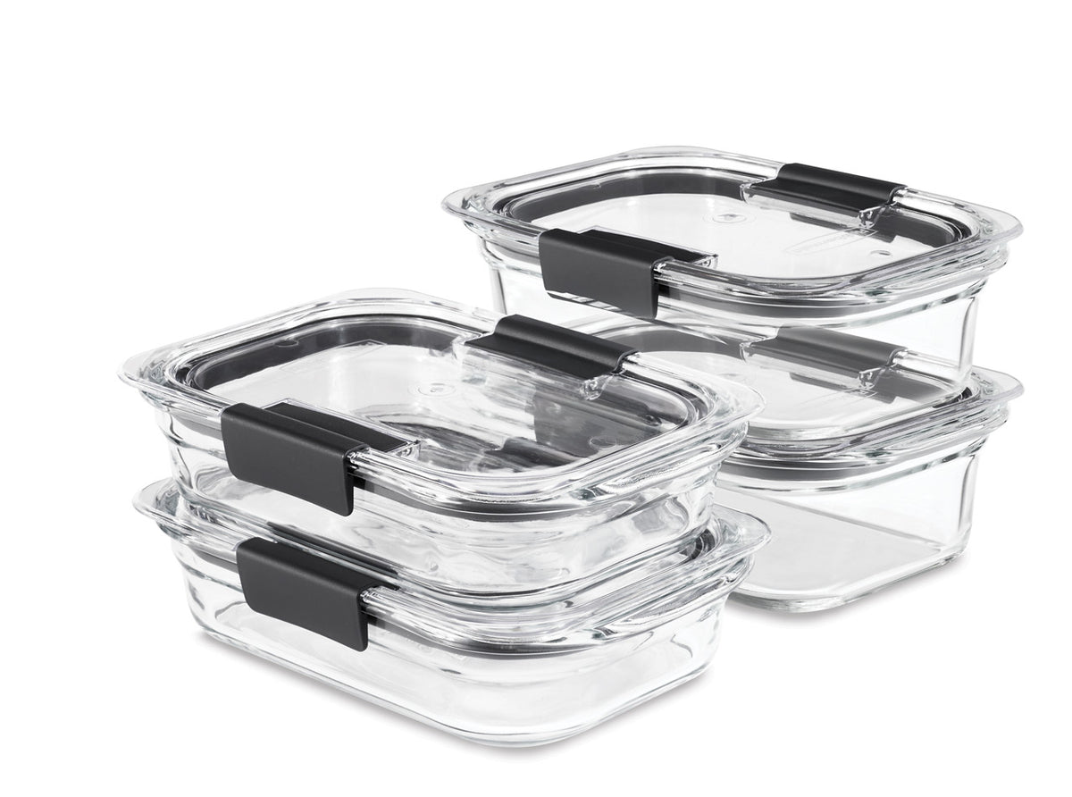 Brilliance™ Glass Food Storage Container, Medium Rectangular Set - US 60545