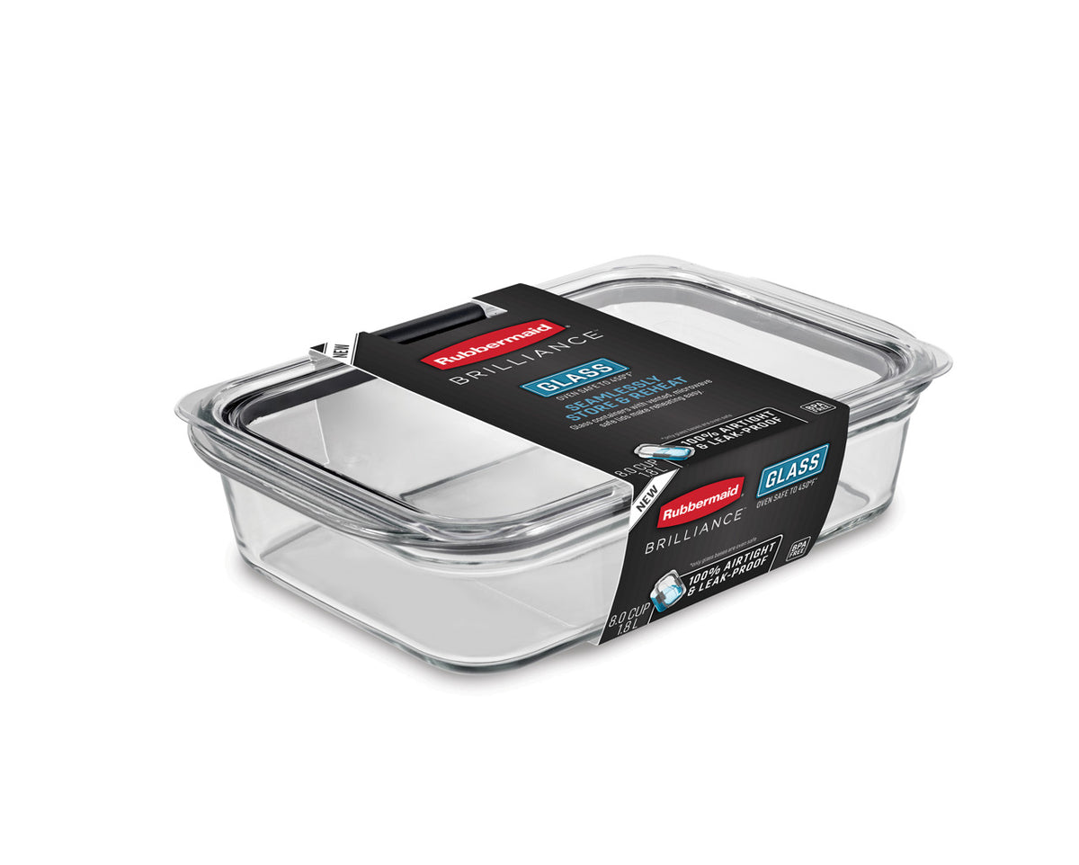 Brilliance™ Glass Food Storage Container, Large Rectangle - US 58690