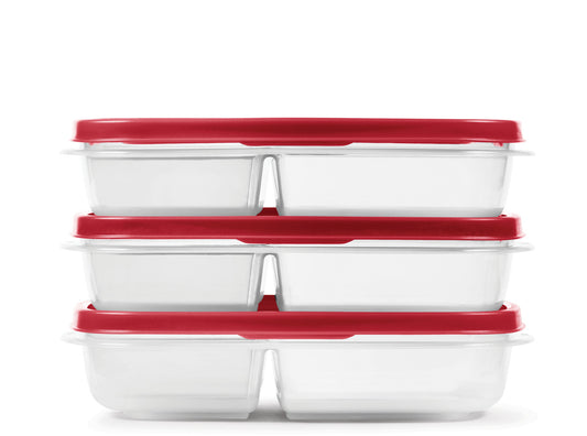 EasyFindLids™ Medium Food Storage Containers, Divided - US 00975