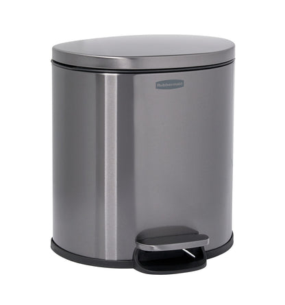 Stainless Steel Semi-Round Step-On Trash Can - US 88690