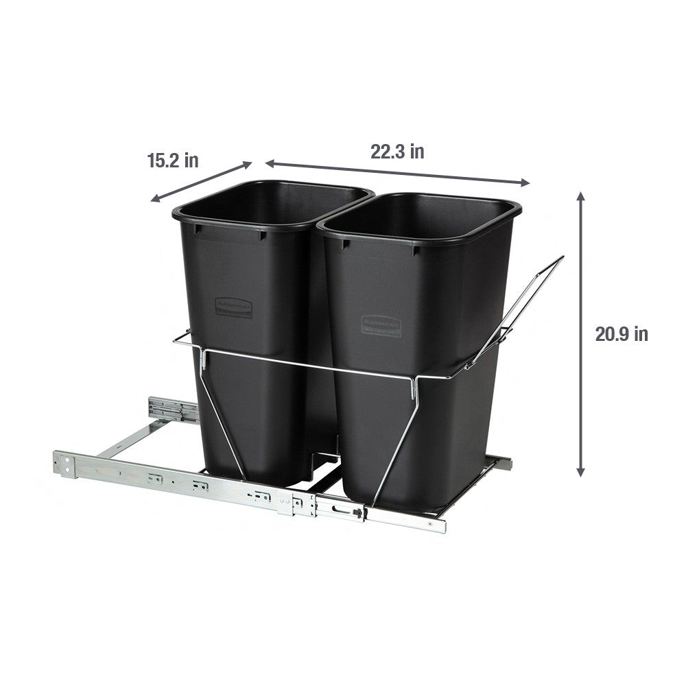 In-Cabinet Pull-Out Waste & Recycling Bins - US 60351