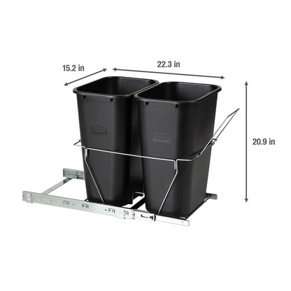 In-Cabinet Pull-Out Waste & Recycling Bins - US 60351