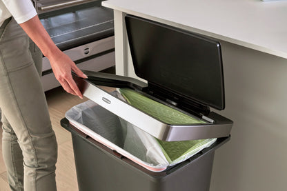 Premier High-Capacity Step-On Trash Can, Charcoal - US 27419