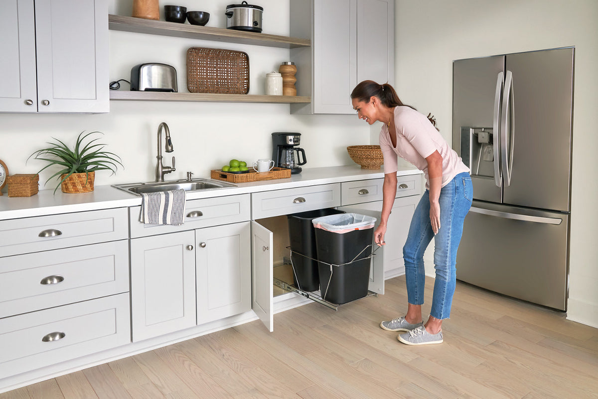 In-Cabinet Pull-Out Waste & Recycling Bins - US 60351