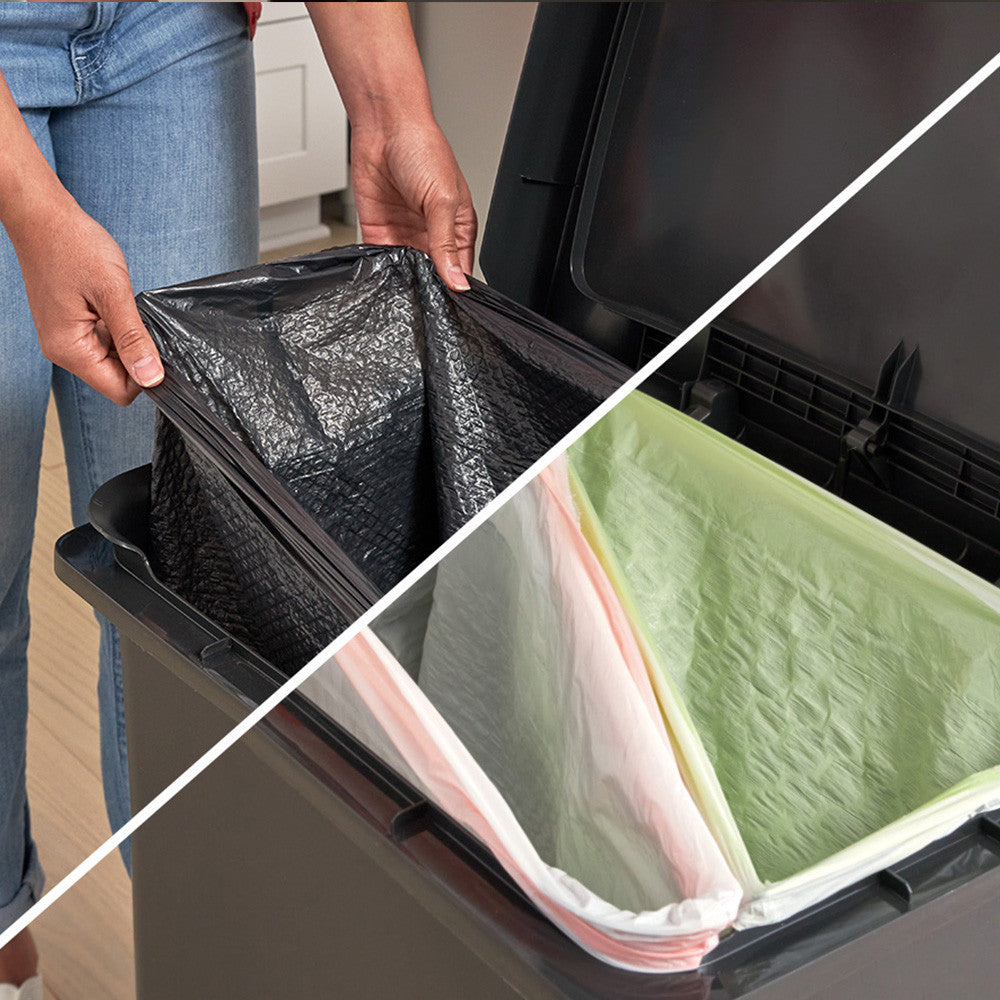 High-Capacity Step-On Trash Can - US 82678