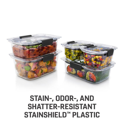 Rubbermaid Brilliance® 10-Piece Set, Leak-Proof and Clear Food Storage Containers - US 11265