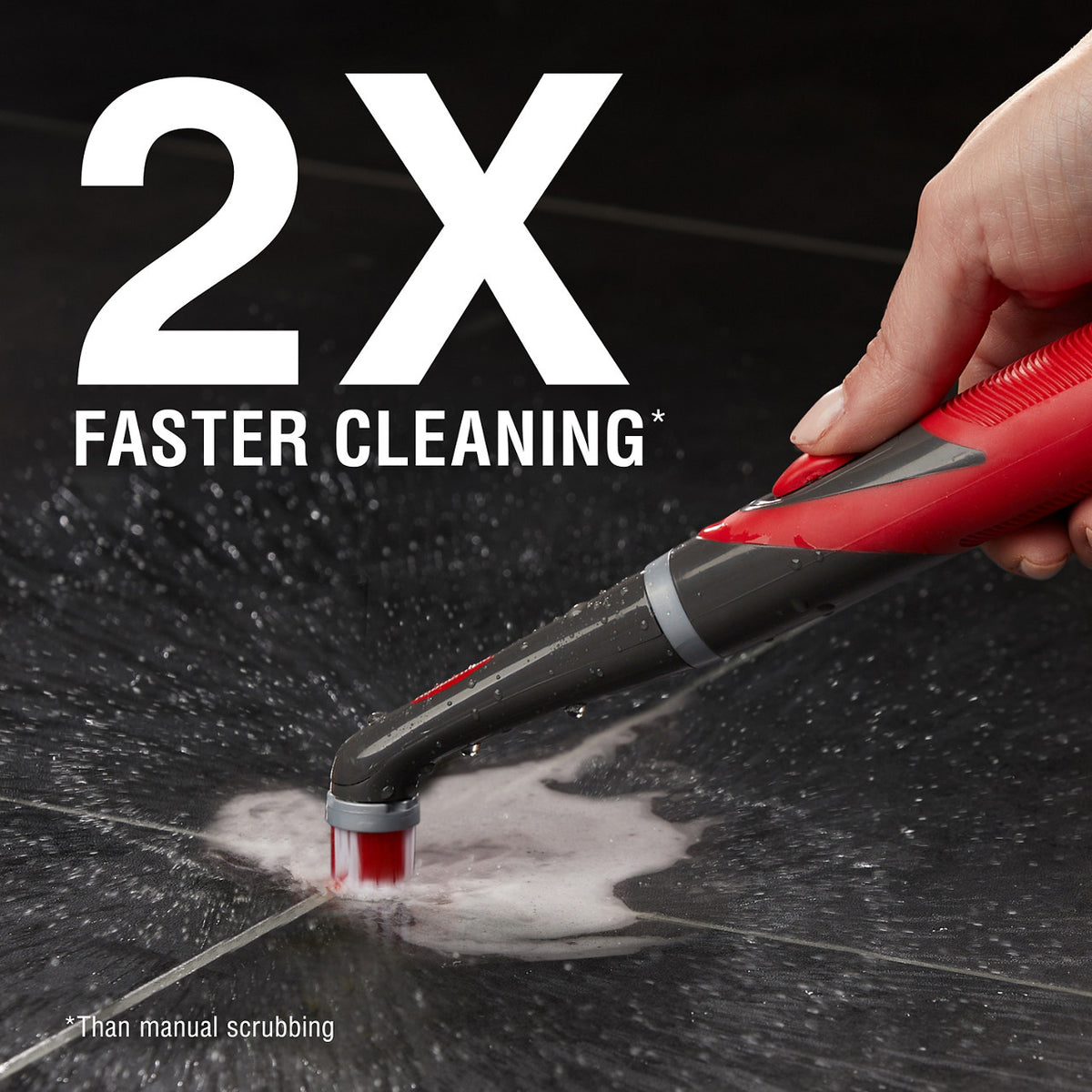 Power Scrubber with 1 All-Purpose Scrubbing Head and 1 Grout Scrubbing Head - US 40238