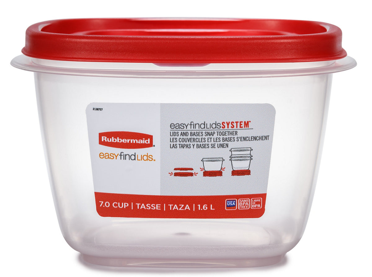 EasyFindLids™ with Vents Medium Container, Square - US 82377