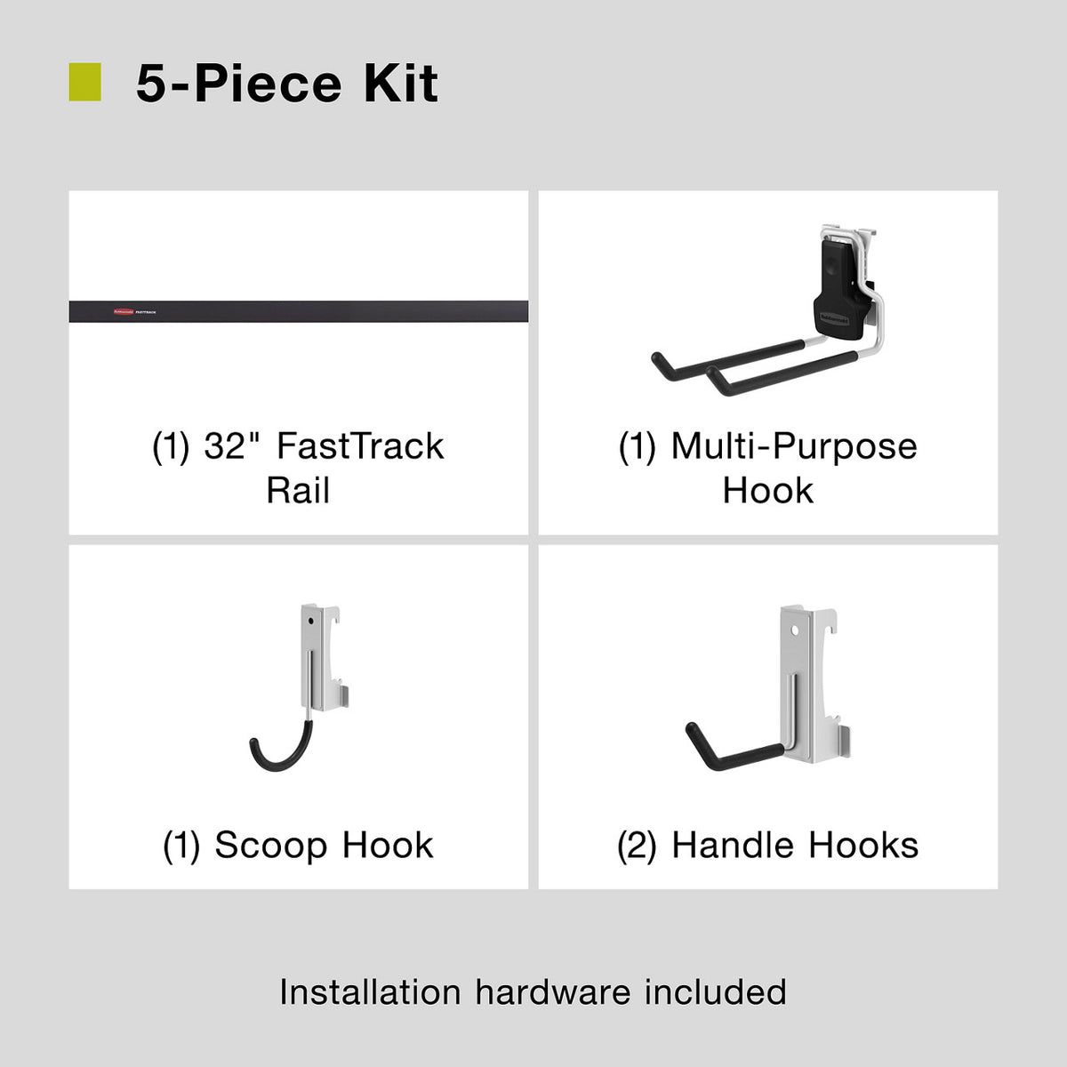 FastTrack 5 Piece Starter Kit, Garage Organization - US 20006