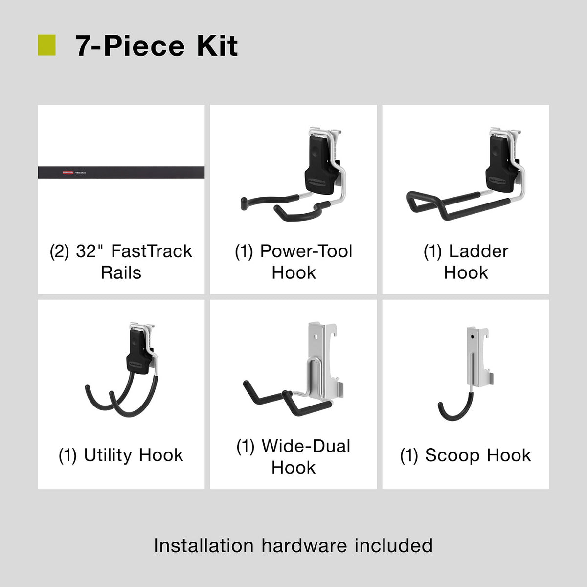 FastTrack 7 Piece Tool Kit, Garage Organization - US 75416
