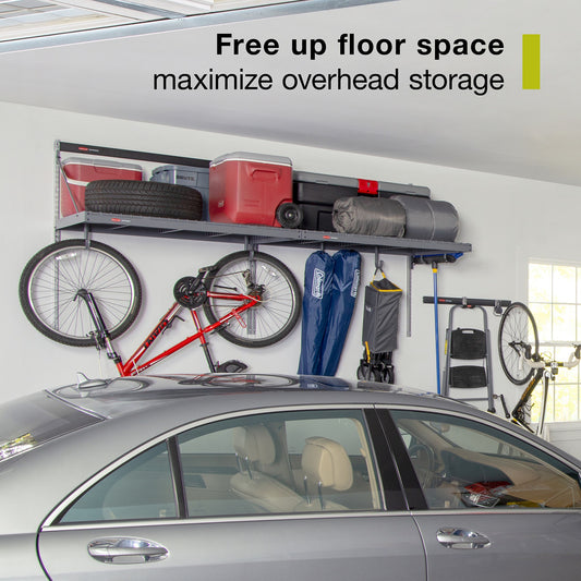 FastTrack Overhead Garage Storage System Double Platform, Garage Organization Storage Cabinets, Garage Cabinet, Garage Wall Organizer, 3FT x 8FT - US 20136