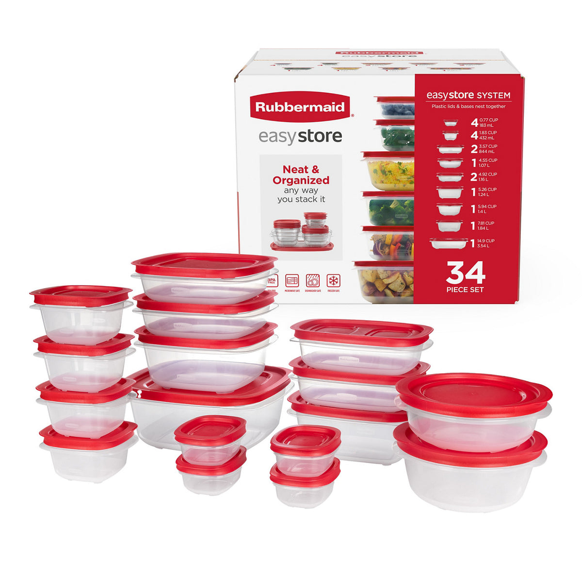 EasyStore Food Storage Container Set - US 84446