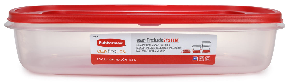 EasyFindLids™ Large Food Storage Container, Rectangle - US 54531