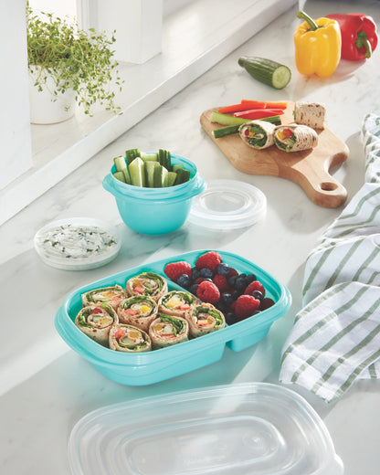 TakeAlongs® Food Storage 3.7 Cup Divided Containers, Meal Prep - US 44487