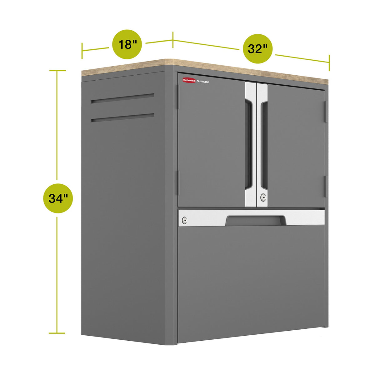 FastTrack® 2-Door + Drawer Base Cabinet - US 22095