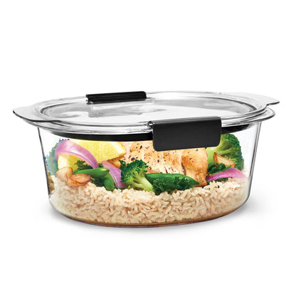 Rubbermaid Brilliance® Round Leak Proof Food Storage Container, 6.97 cup - US 15754