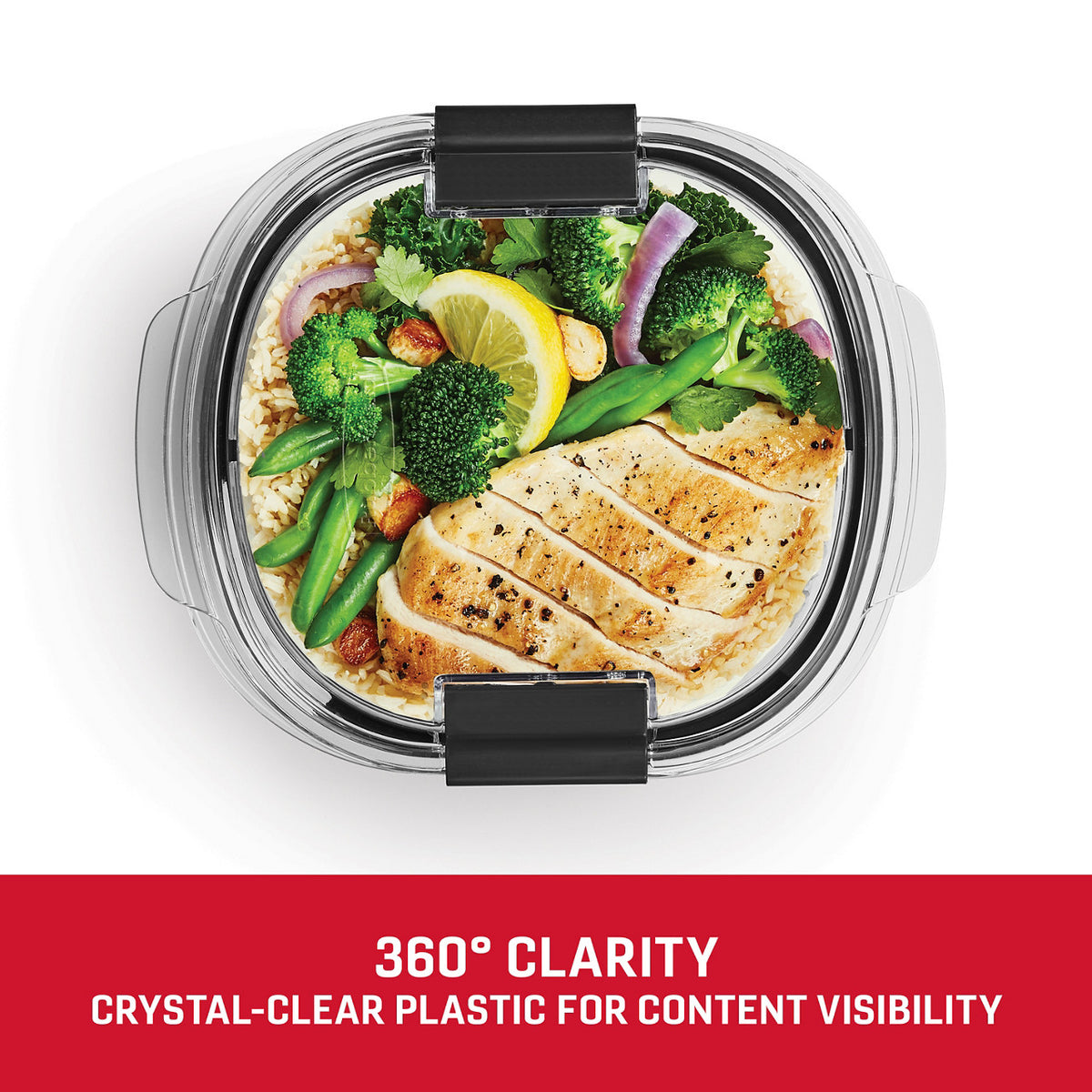 Rubbermaid Brilliance® Round Leak Proof Food Storage Container, 6.97 cup - US 15754