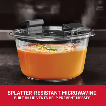 Rubbermaid Brilliance® Round Leak Proof Food Storage Containers, 6 Piece Set - US 00856