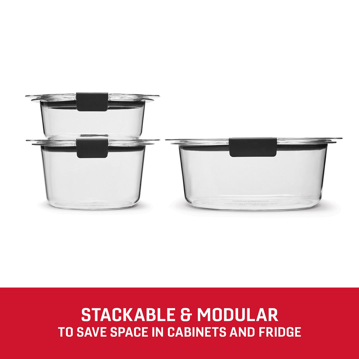 Rubbermaid Brilliance® Round Leak Proof Food Storage Containers, 6 Piece Set - US 00856