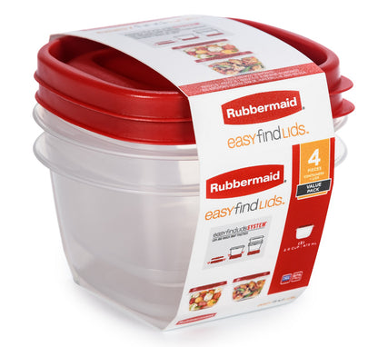 EasyFindLids™ Small Food Storage Containers, Square - US 34192