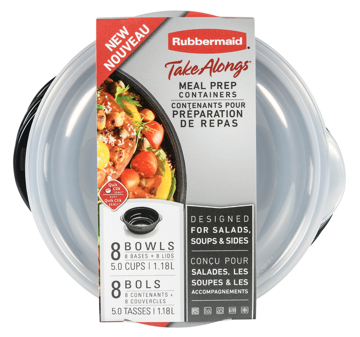 TakeAlongs® Food Storage 5 Cup Containers, Meal Prep - US 92021